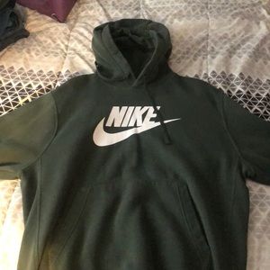 Green Nike hoodie